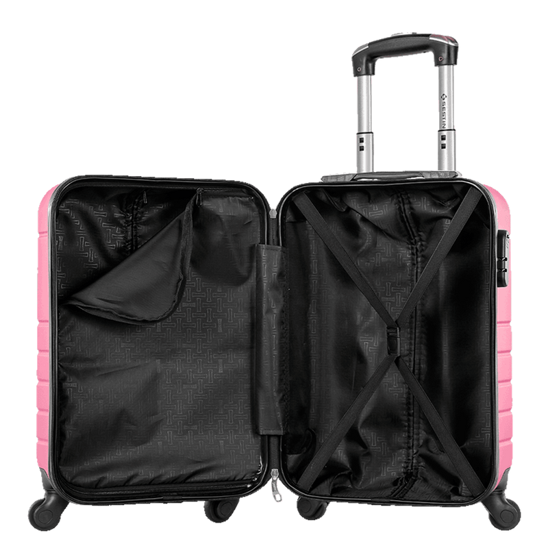 Mala de Viagem Bordo com Rodas 360° Essencial - Rosa