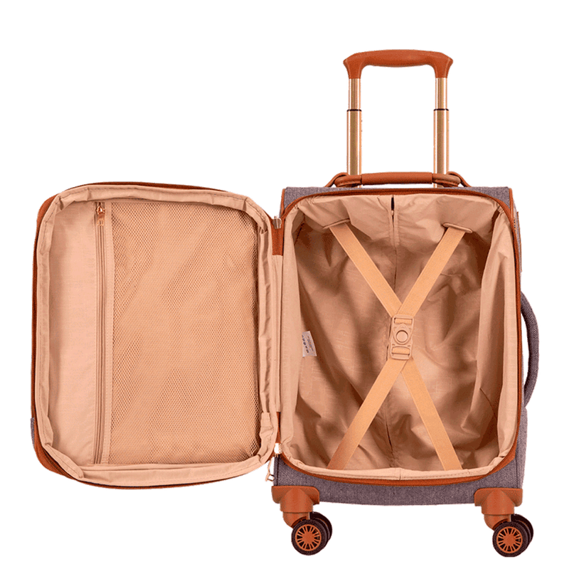 Mala de Viagem Bordo com Rodas 360° Royale - Cinza