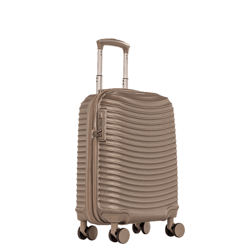 Mala de Viagem Bordo 8 Kg com Rodas 360° Vega 3T - Dourado