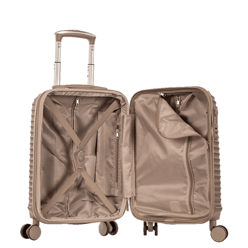 Mala de Viagem Bordo 8 Kg com Rodas 360° Vega 3T - Dourado