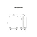 Mala de Viagem Bordo 8 Kg com Rodas 360° Vega 3T - Dourado