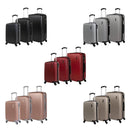 Kit mala de viagem ABS pequena 10kg, média e grande 4 rodas 360º Londres Swiss Move