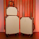 2 Malas Bordo Viagem + Frasqueira | Cadeado Numérico | Padrão ANAC | Rodinhas 360° |